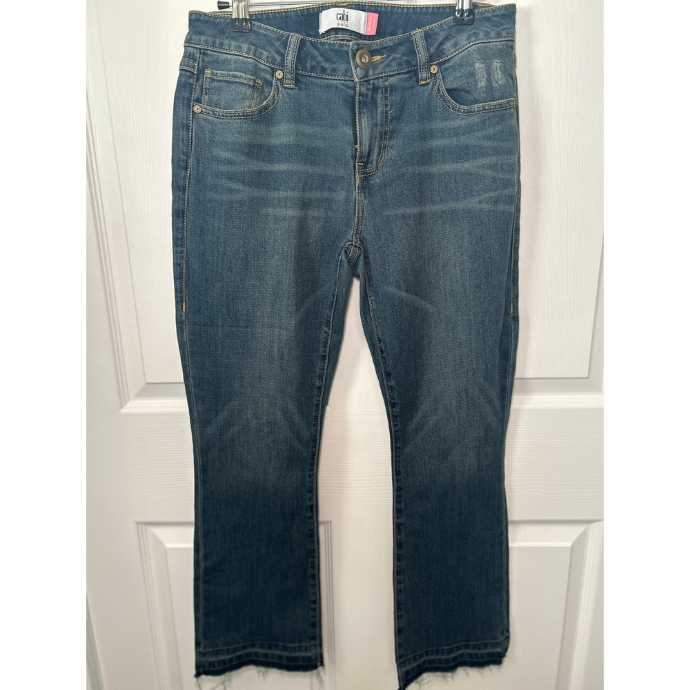CAbi Blue Cropped Ankle Jeans with Classic Denim Style